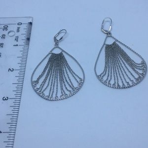 Silver tone Chain Earrings